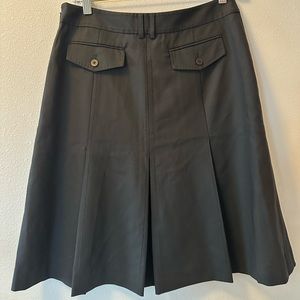 Ted Baker size 2 Wool Black A-line Skirt Excellent Condition Lined
